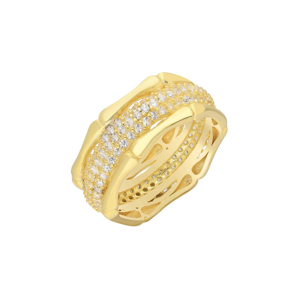 Kardelen Knochig Zirkonia Ring - 925 SILBER Flash Sale
