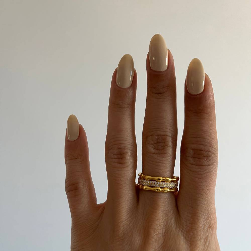 Kardelen Knochig Zirkonia Ring - 925 SILBER Flash Sale