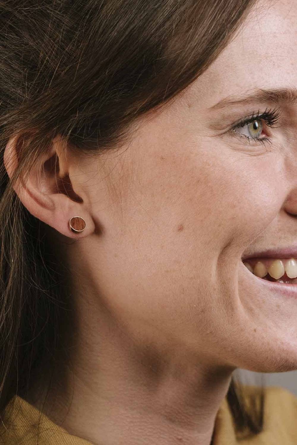 Kerbholz CIRCLE EARRING Sandelholz Discount Store für neue Produkte