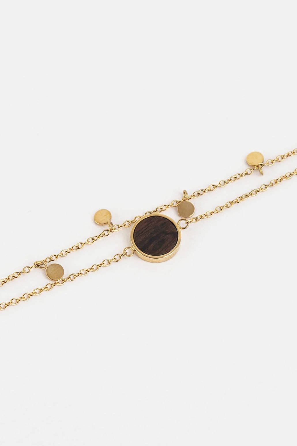 Kerbholz CIRCLE DOUBLE BRACELET Sandelholz