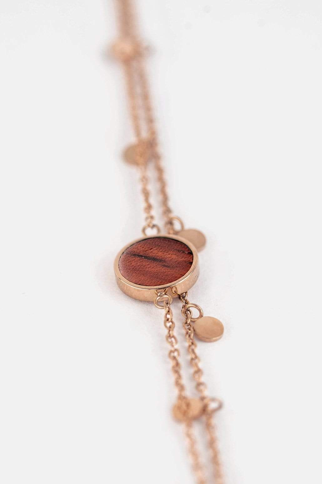 Kerbholz CIRCLE DOUBLE BRACELET Rosenholz