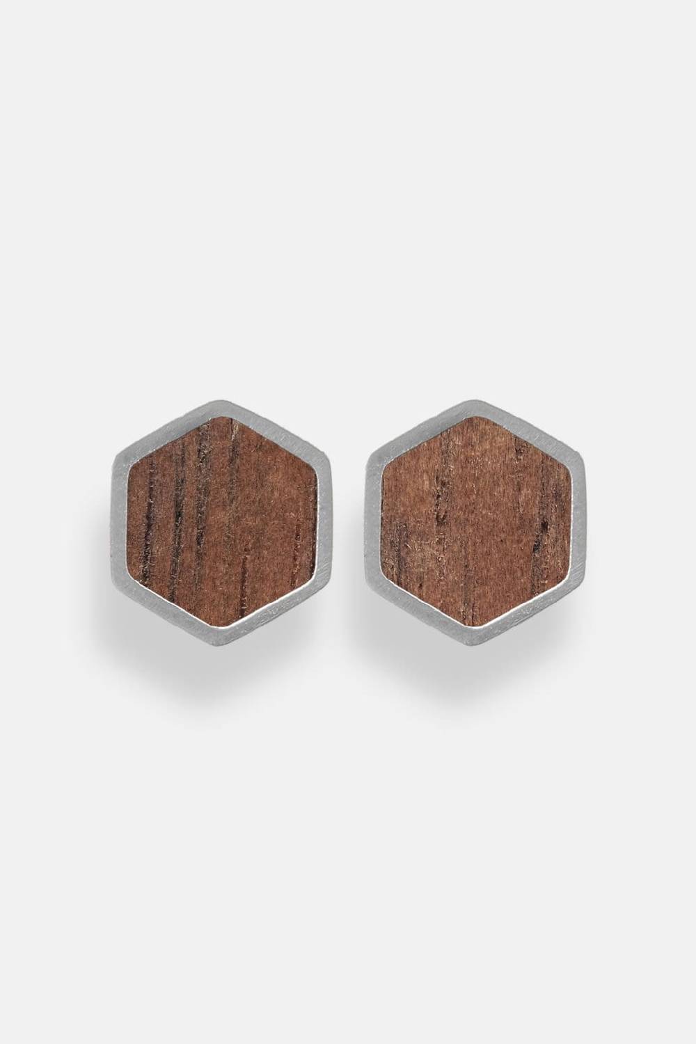 Kerbholz HEXA EARRING Walnuss Begrenzt auf 3 Tage