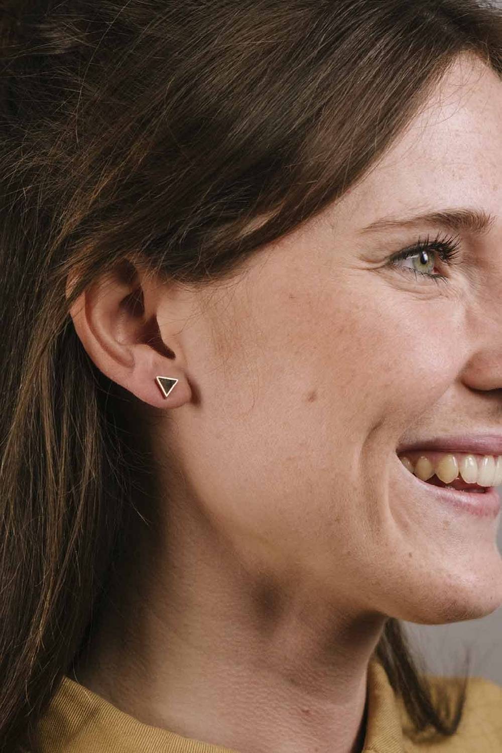 Kerbholz TRIANGLE EARRING Sandelholz 50% Rabatt für begrenzte Zeit
