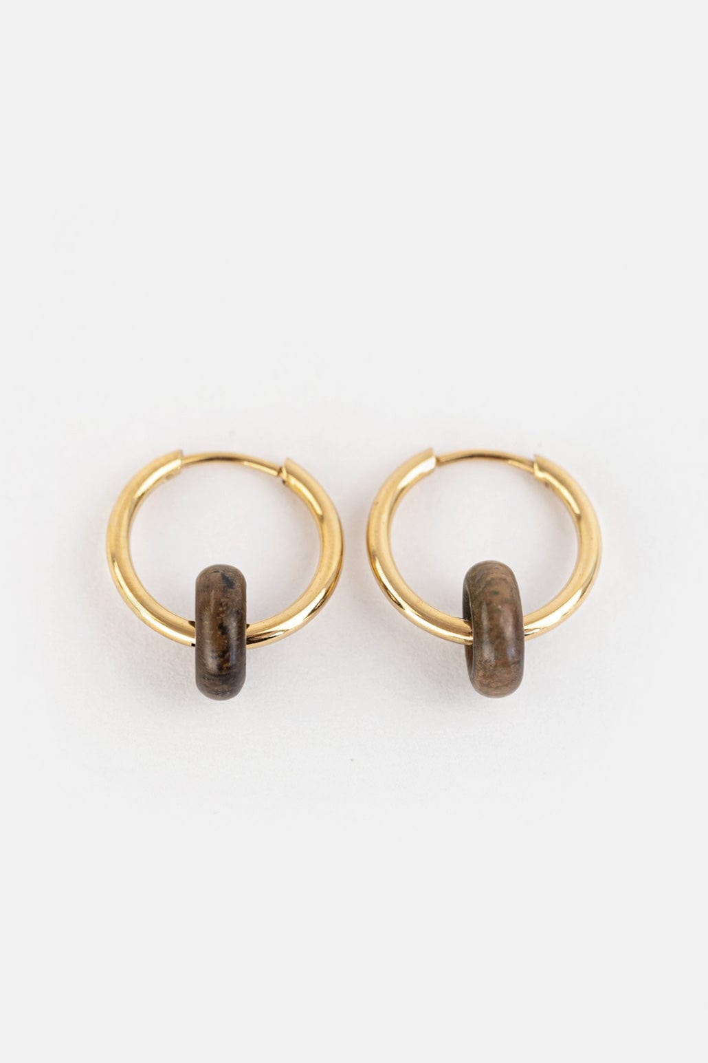 Kerbholz DONUT EARRING Walnuss