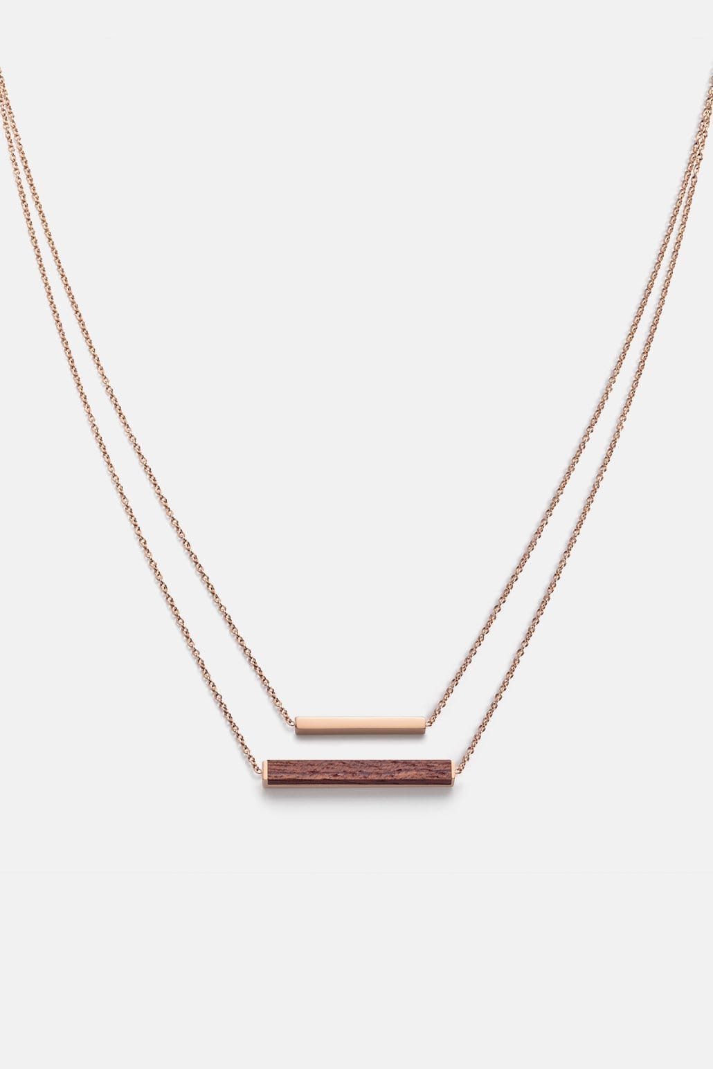 Kerbholz RECTANGLE NECKLACE Walnuss Osterangebot