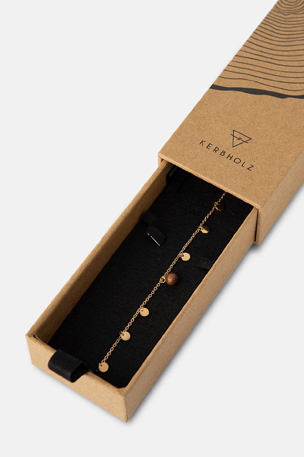 Kerbholz PEARL BRACELET Walnuss Valentinstagsangebot