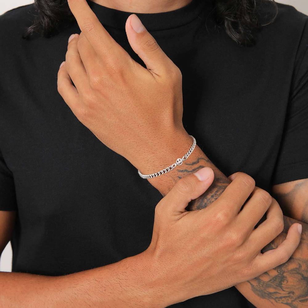 Kuzzoi Panzer-Armband mit Smiling Face Riesige Ersparnisse
