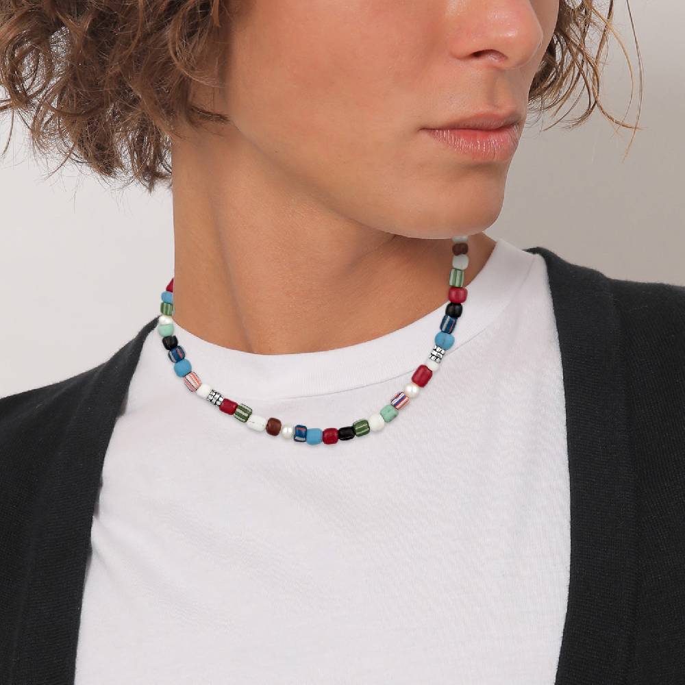 Kuzzoi Halskette Glas Beads | Süßwasserperlen VIP-Rabatte