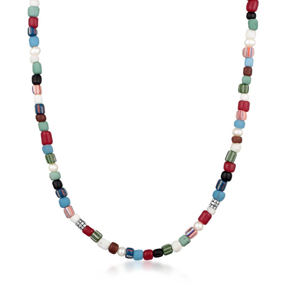 Kuzzoi Halskette Glas Beads | Süßwasserperlen VIP-Rabatte