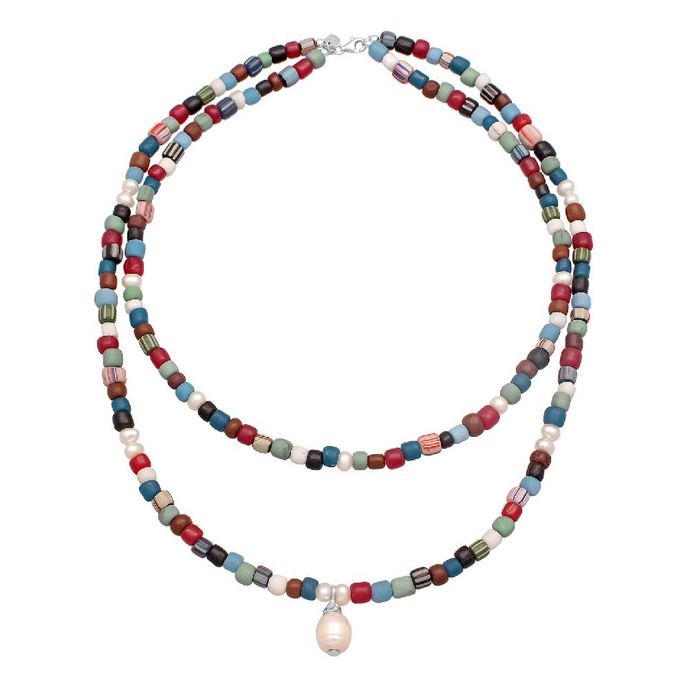 Kuzzoi Layer-Halskette Beads Kostenlose Rückgabe