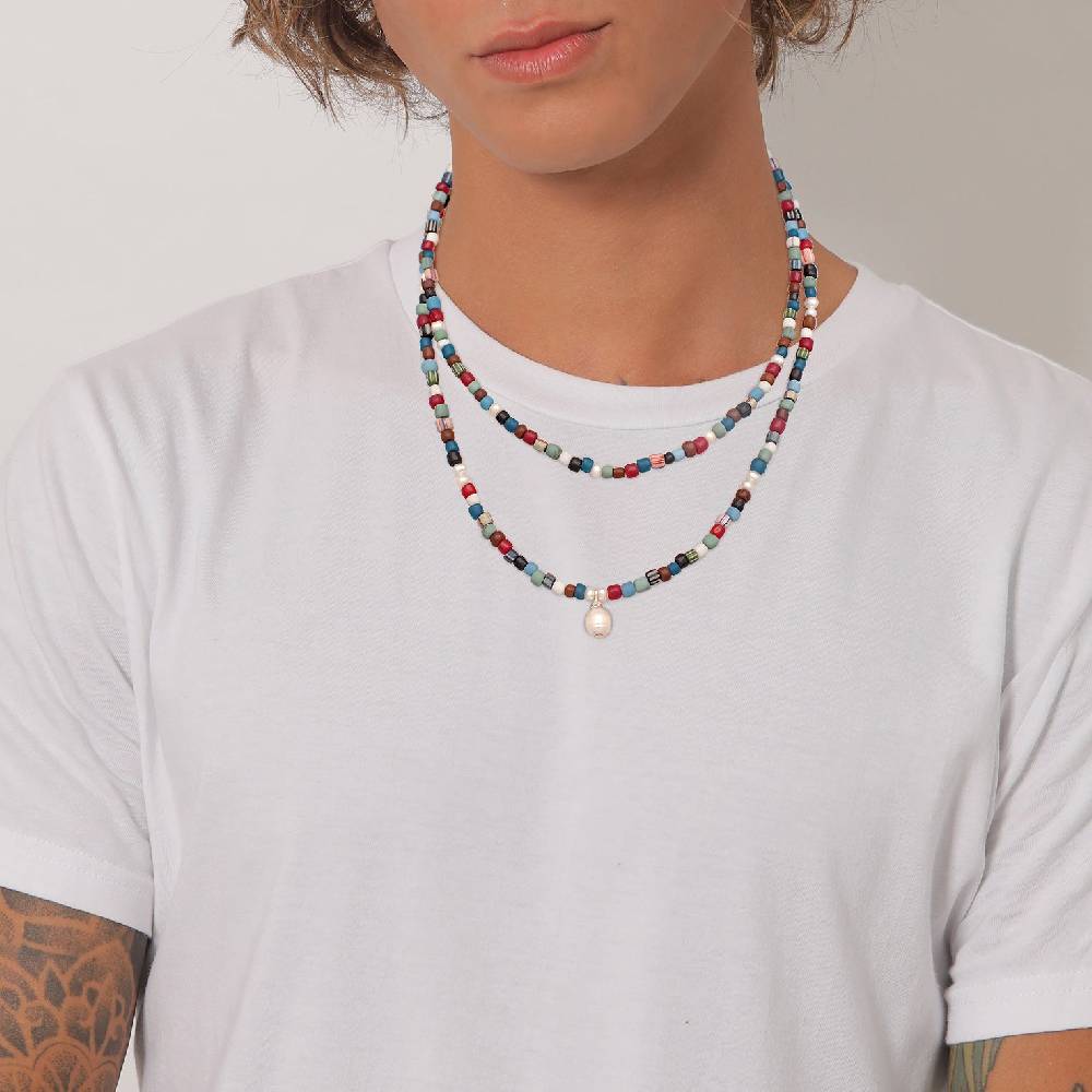 Kuzzoi Layer-Halskette Beads Kostenlose Rückgabe