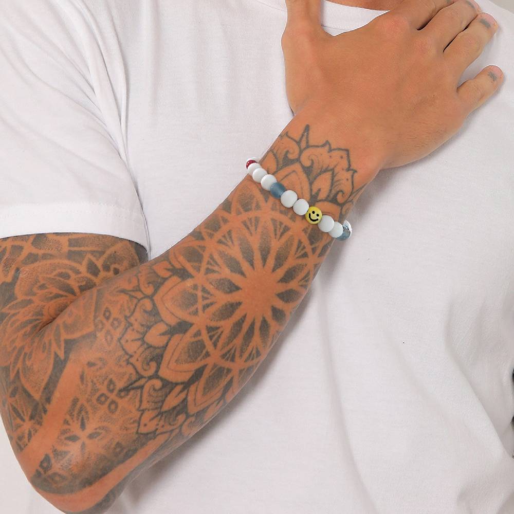 Kuzzoi Armband mit Smiling Face | Harzperlen JETZT KAUFEN