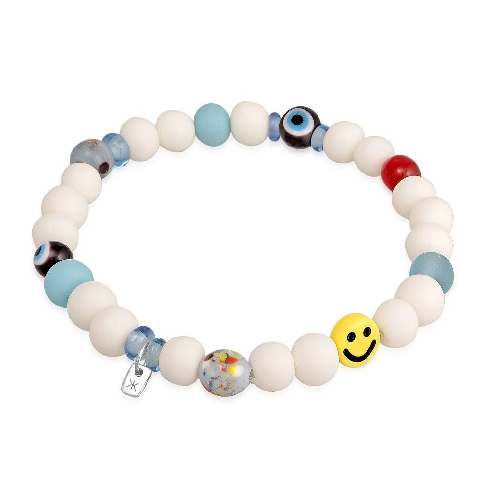 Kuzzoi Armband mit Smiling Face | Harzperlen JETZT KAUFEN