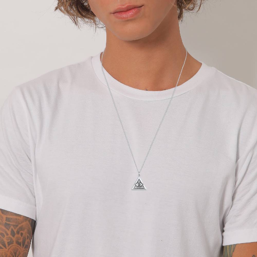 Kuzzoi Halskette Dreieck Evil Eye Letzter Tag
