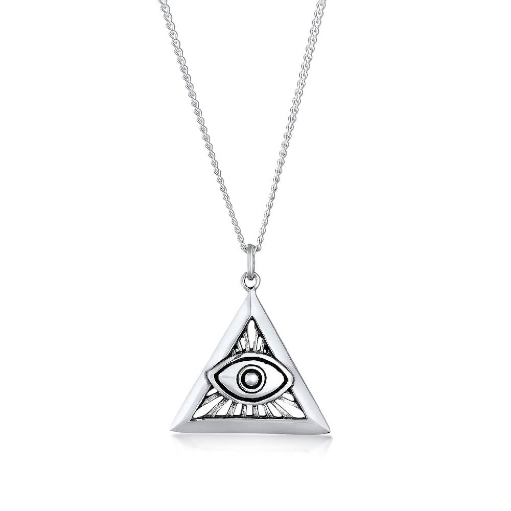 Kuzzoi Halskette Dreieck Evil Eye Letzter Tag