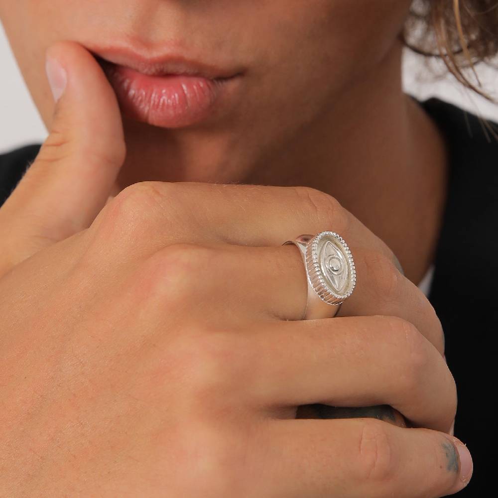 Kuzzoi Siegelring Evil Eye Bis zu 50% Rabatt