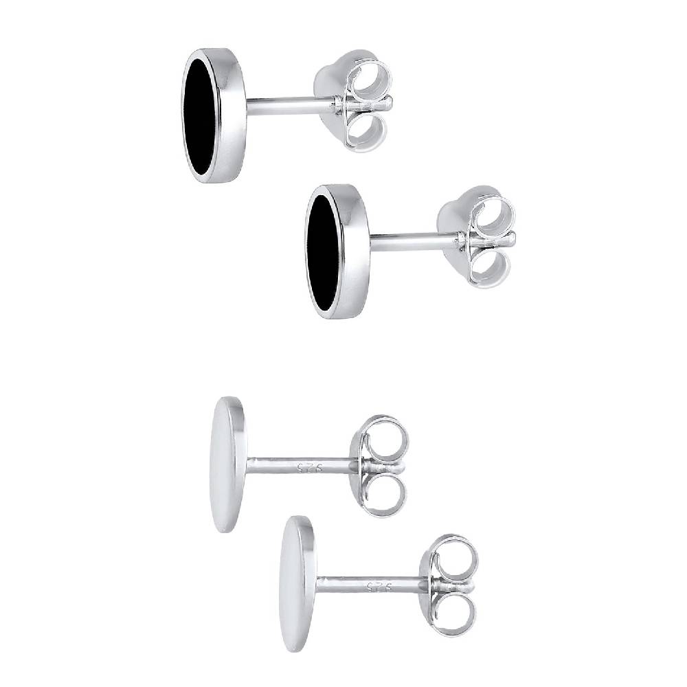 Kuzzoi Ohrringset Geo Rund | Emaille Clearance-Verkauf