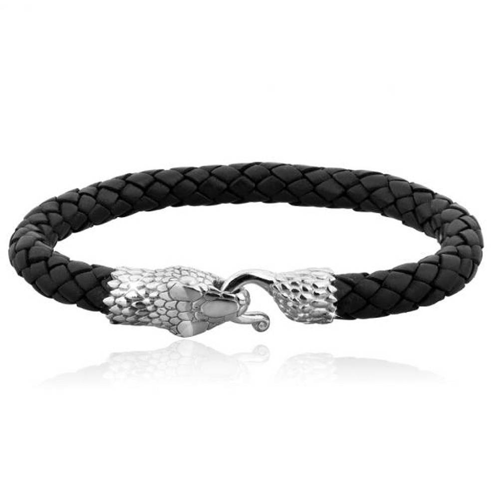 Kuzzoi Armband Schlange | Leder Black Friday Preise