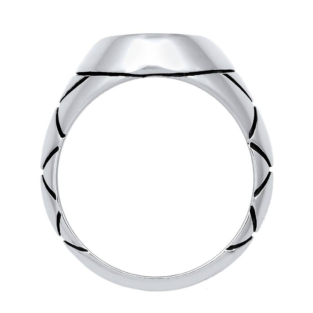Kuzzoi Siegelring Oval Strukturiert | Emaille 50% Rabatt für begrenzte Zeit