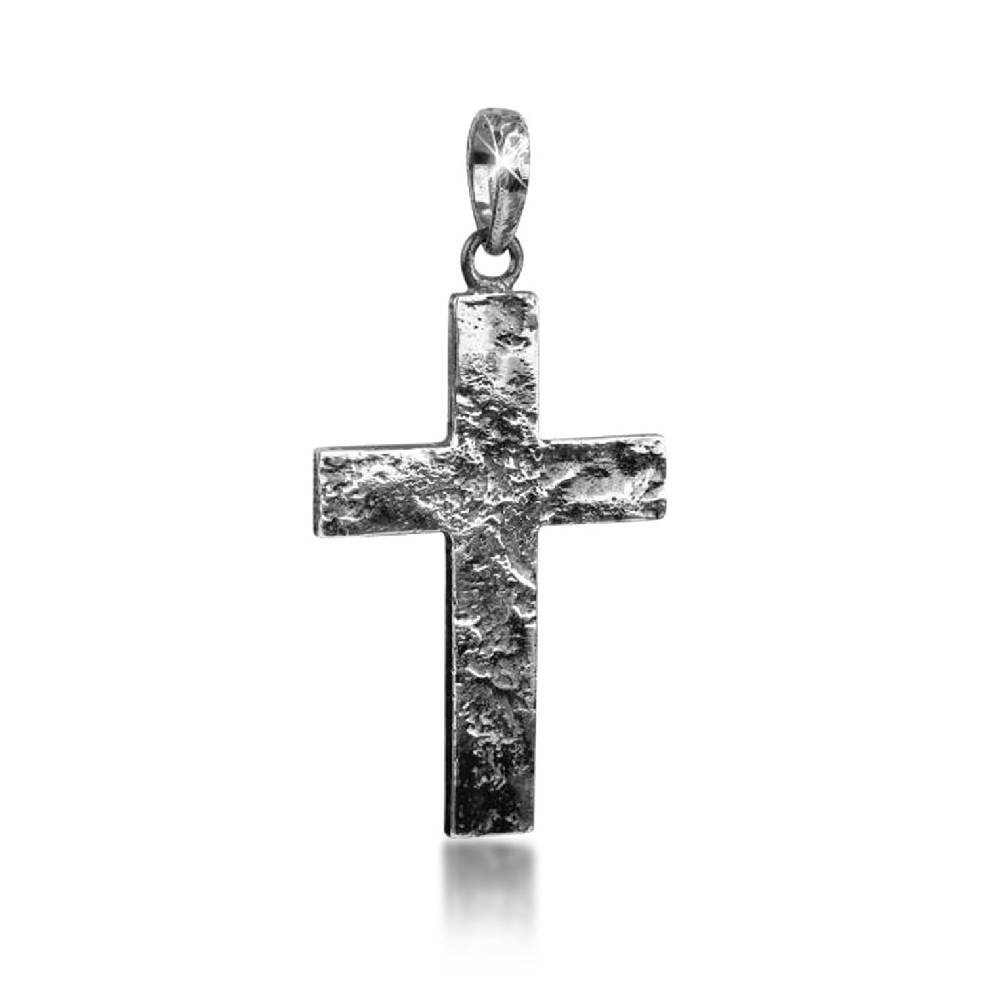 Kuzzoi Anhänger Kreuz Gehämmert Sonderangebot