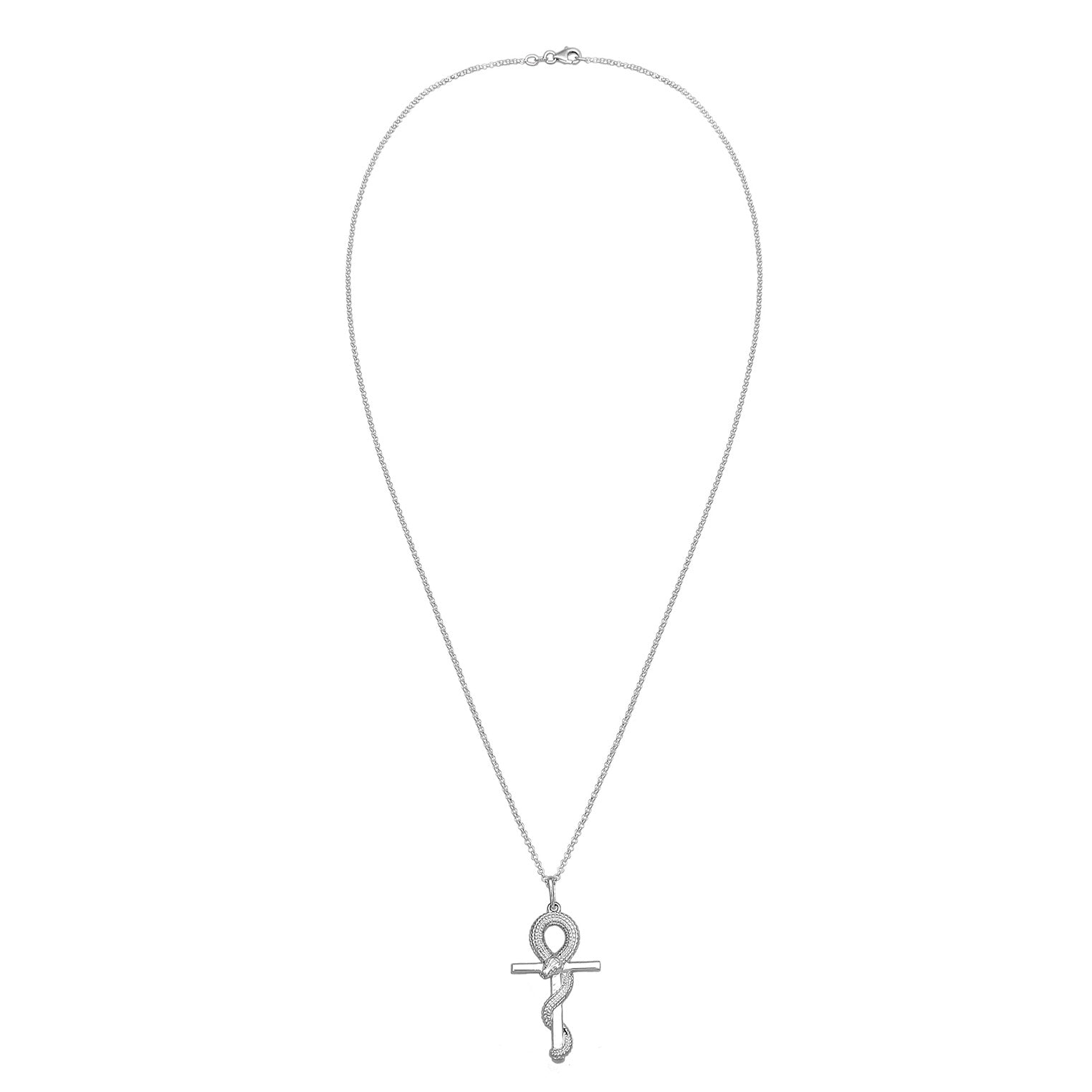 Kuzzoi Halskette Anhänger Kreuz Schlange Flash Sale