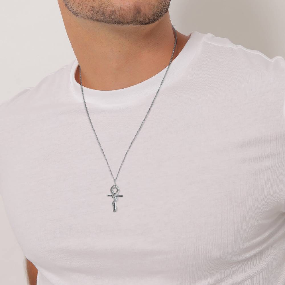 Kuzzoi Halskette Anhänger Kreuz Schlange Flash Sale