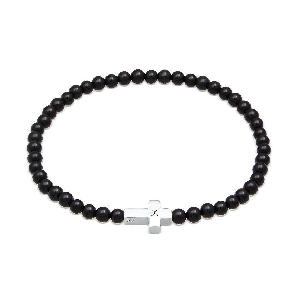 Kuzzoi Armband Kreuz | Onyx (Schwarz) Online Shopping