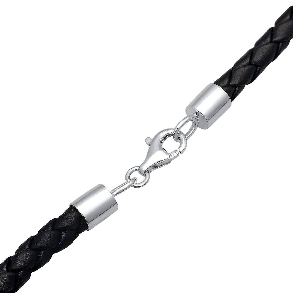 Kuzzoi Halskette Kreuz Schlange | Leder Top Angebot