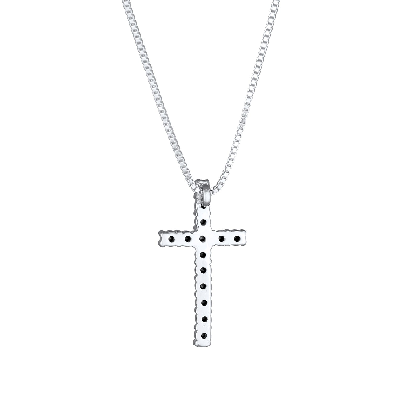 Kuzzoi Halskette Kreuz | Kristalle (Weiß) Neueste Mode