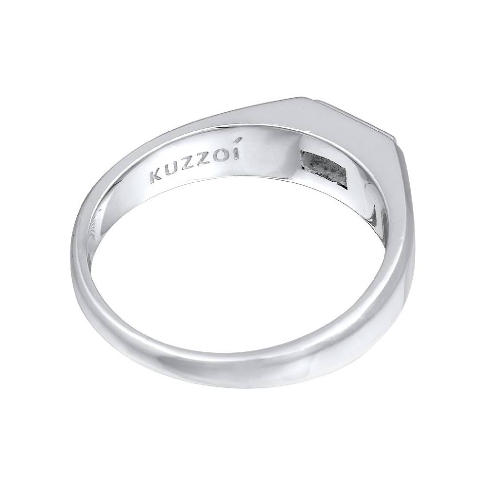 Kuzzoi Siegelring Quadrat | Topas (Weiß) Zeitlich begrenztes Angebot