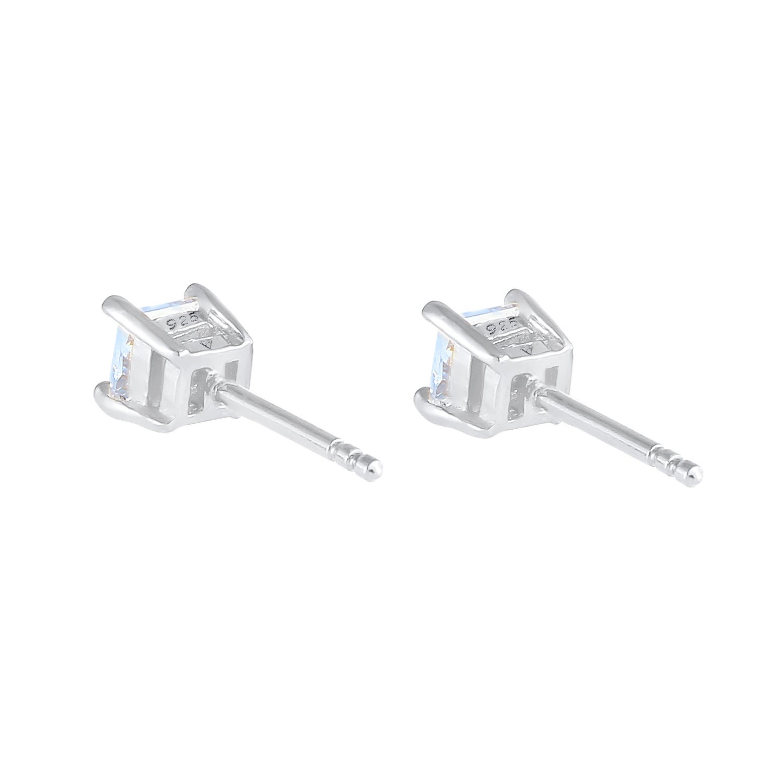 Kuzzoi Ohrstecker Quadrat | Zirkonia Kristalle (Weiß) Bestseller