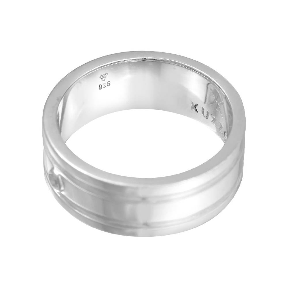 Kuzzoi Bandring Massiv | Diamant (0.03 ct) Riesige Ersparnisse