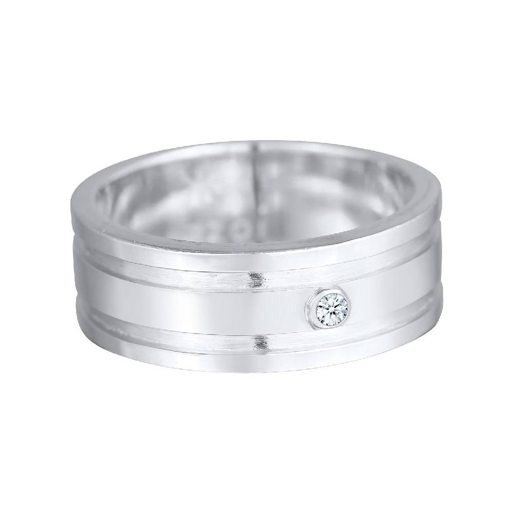 Kuzzoi Bandring Massiv | Diamant (0.03 ct) Riesige Ersparnisse