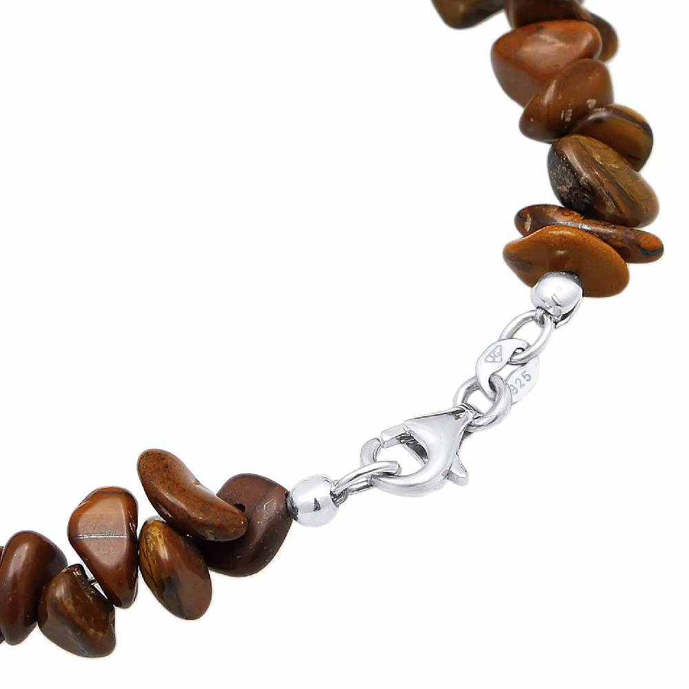 Kuzzoi Armband Splitter Natur | Tigerauge Edelsteine Letzte 2 Tage