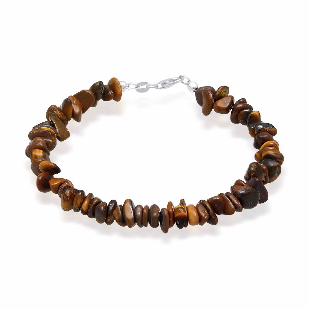 Kuzzoi Armband Splitter Natur | Tigerauge Edelsteine Letzte 2 Tage