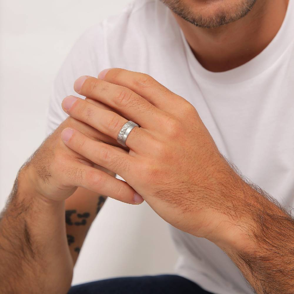 Kuzzoi Bandring 2er Set Gehämmert Flash Sale