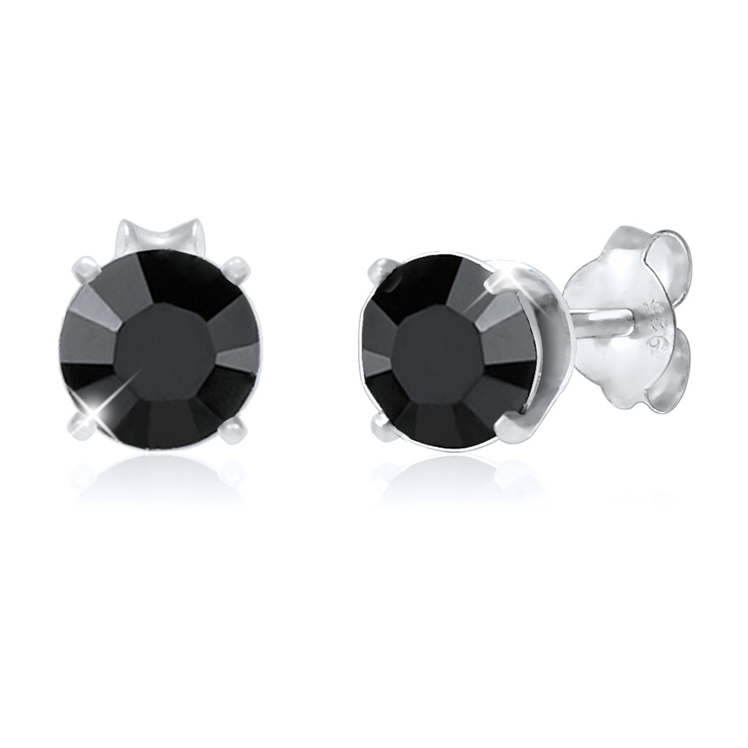 Kuzzoi Ohrstecker Basic | Kristall (Schwarz)