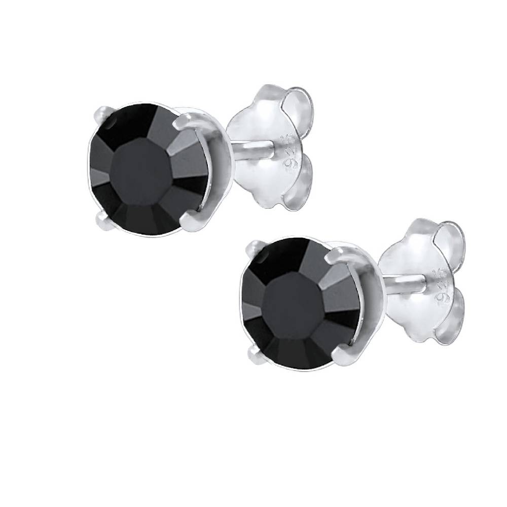 Kuzzoi Ohrstecker Basic | Kristall (Schwarz) Preisnachlass