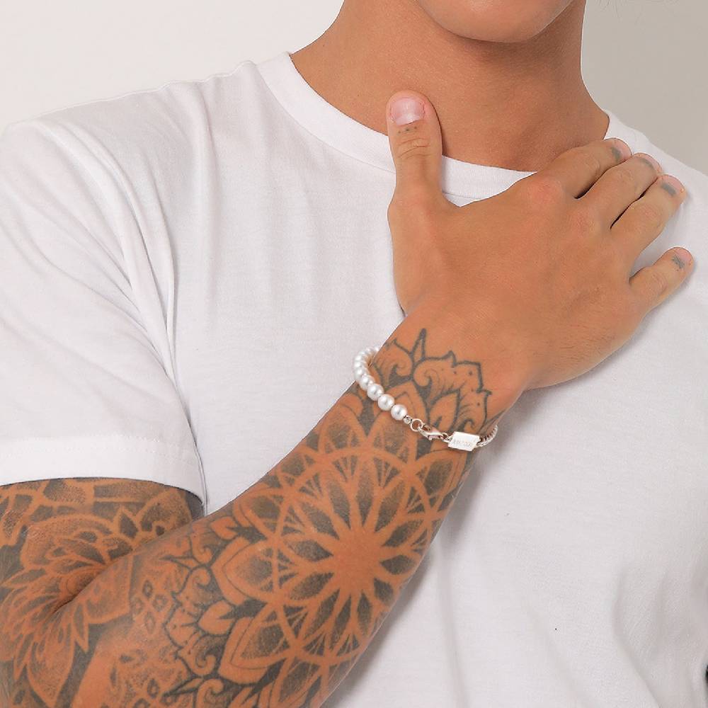 Kuzzoi Panzer-Armband | Muschelkernperlen Tiefpreis