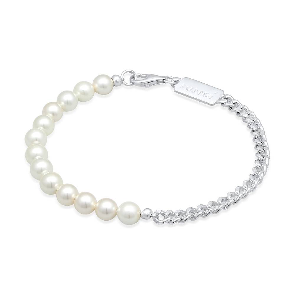 Kuzzoi Panzer-Armband | Muschelkernperlen Tiefpreis