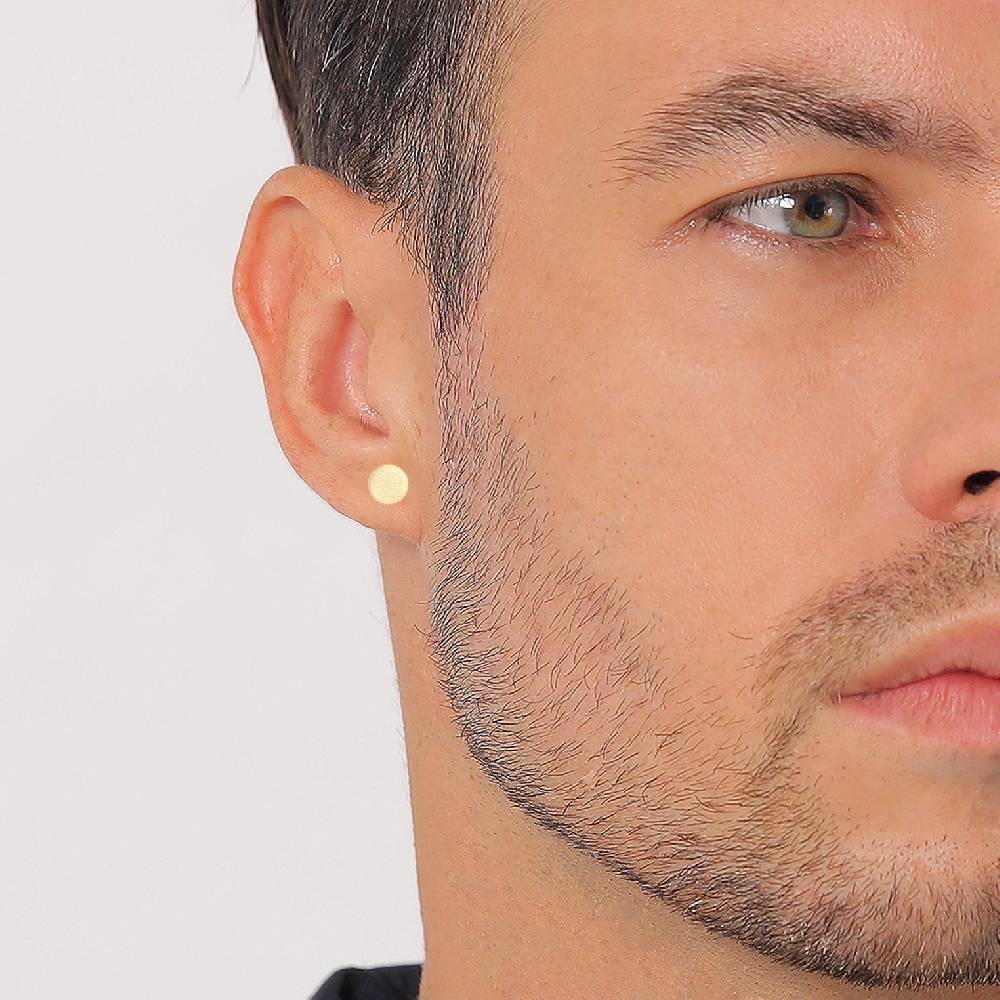 Kuzzoi Ohrstecker Rund Gehämmert Kostenloser Versand international