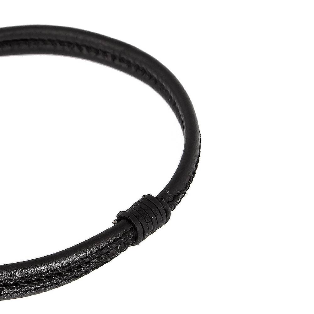 Kuzzoi Armband Haken | Leder (Schwarz) Tiefpreis