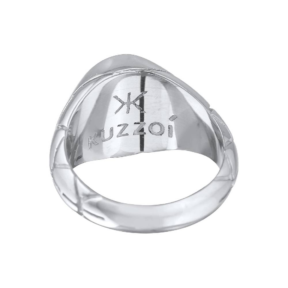 Kuzzoi Siegelring Elegant | Emaille (Blau) Kostenloser Versand international