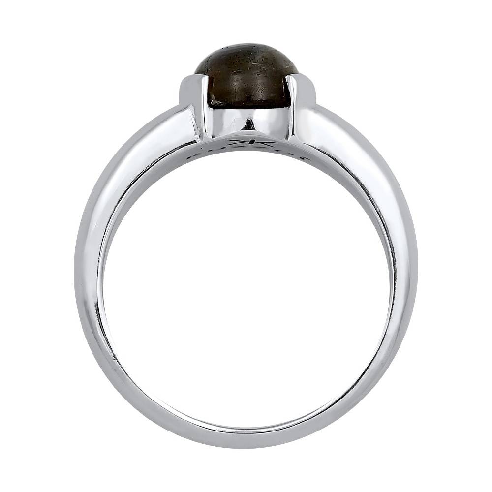 Kuzzoi Siegelring Oval | Labradorit (Grau) Speichern exportieren