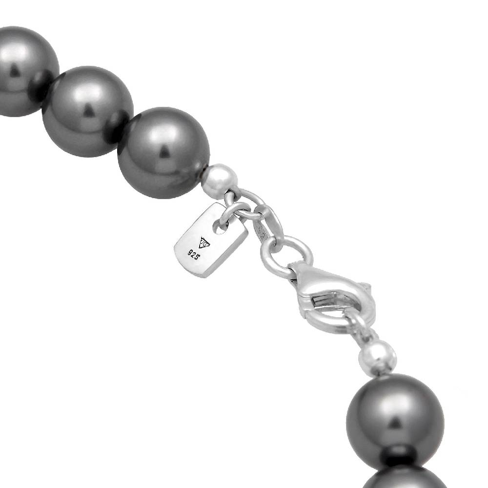 Kuzzoi Halskette | Perlen (Anthrazit) im Angebot