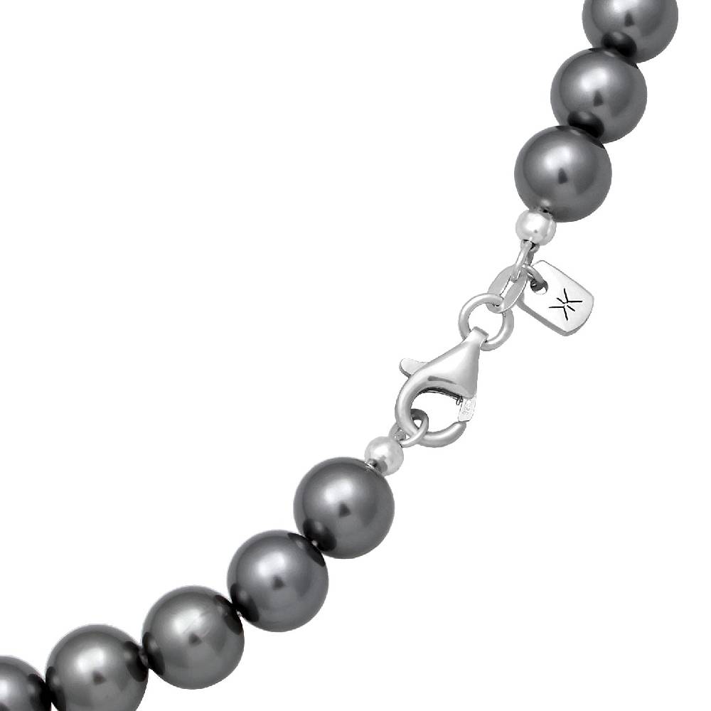 Kuzzoi Halskette | Perlen (Anthrazit) im Angebot