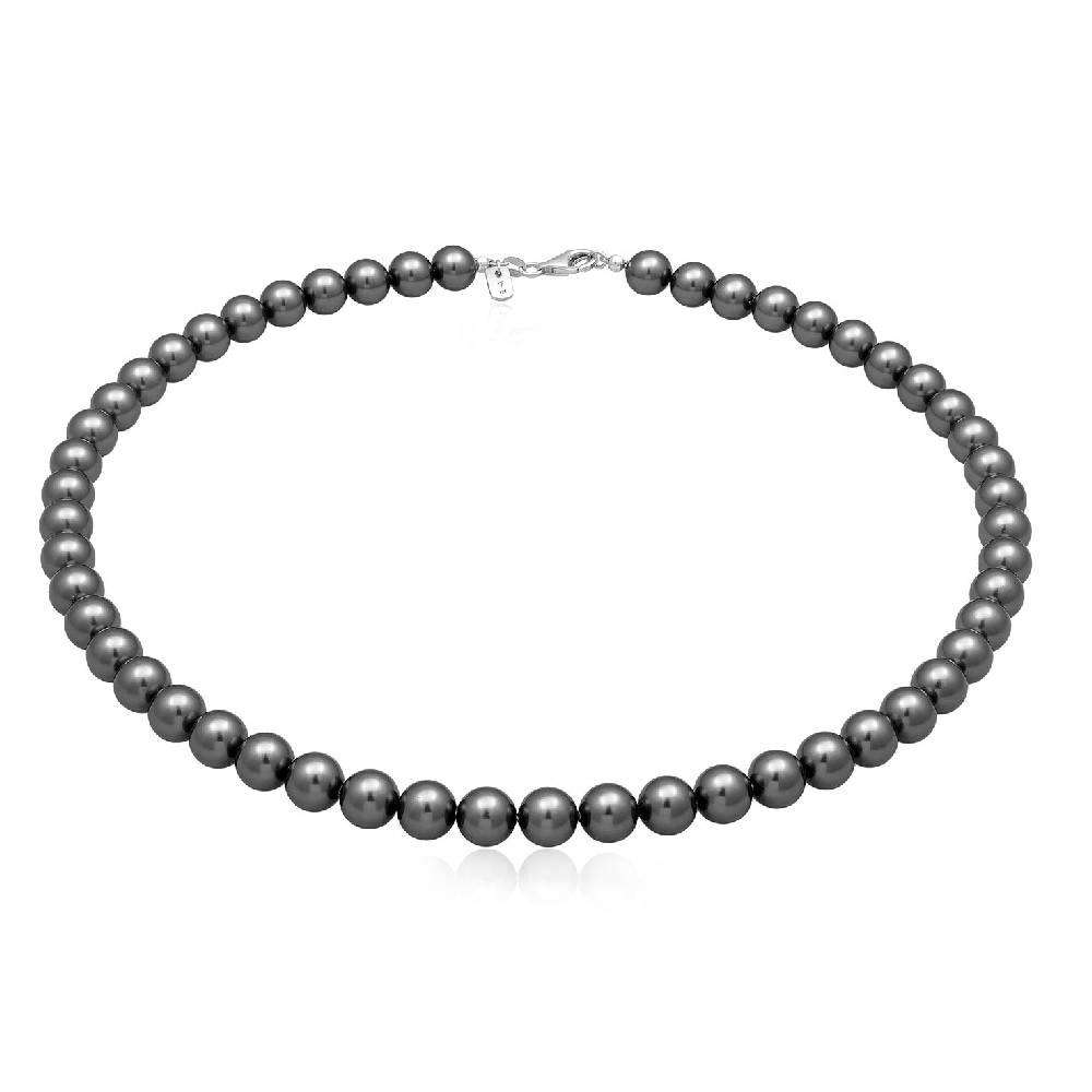 Kuzzoi Halskette | Perlen (Anthrazit) im Angebot