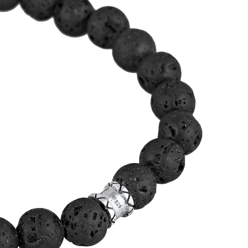 Kuzzoi Armband Totenkopf | Lava Perlen Osterangebot