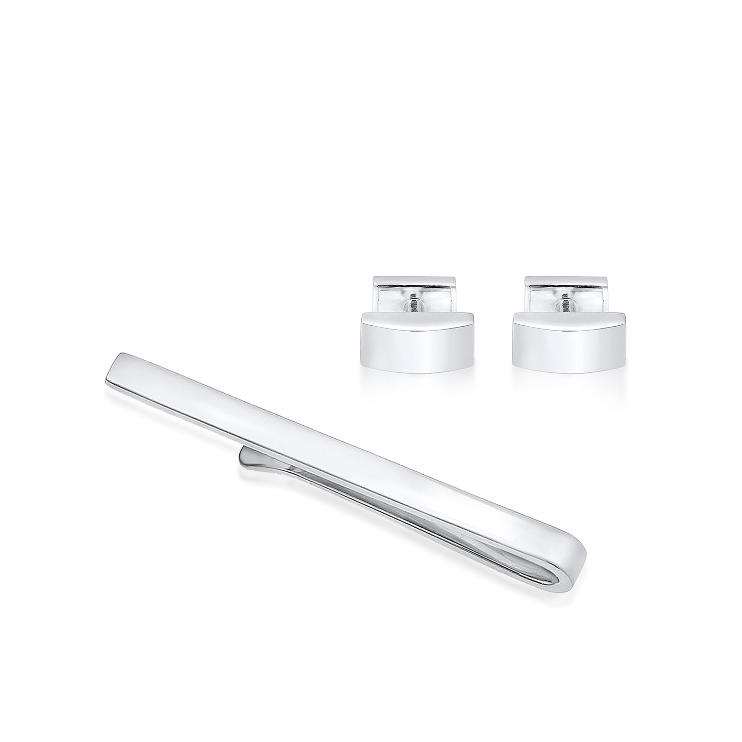 Kuzzoi Schmuckset Krawattennadel Manschettenknöpfe Basic