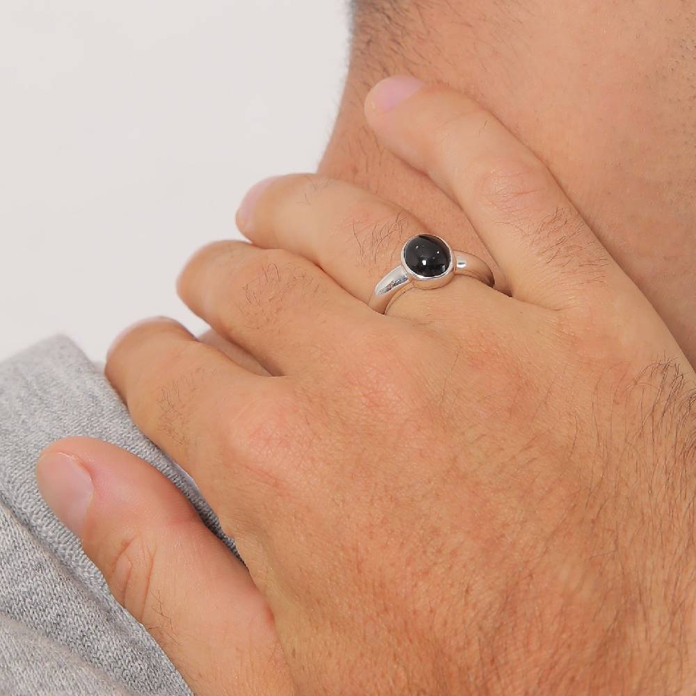 Kuzzoi Siegelring Oval | Onyx (Schwarz) Schlussverkauf